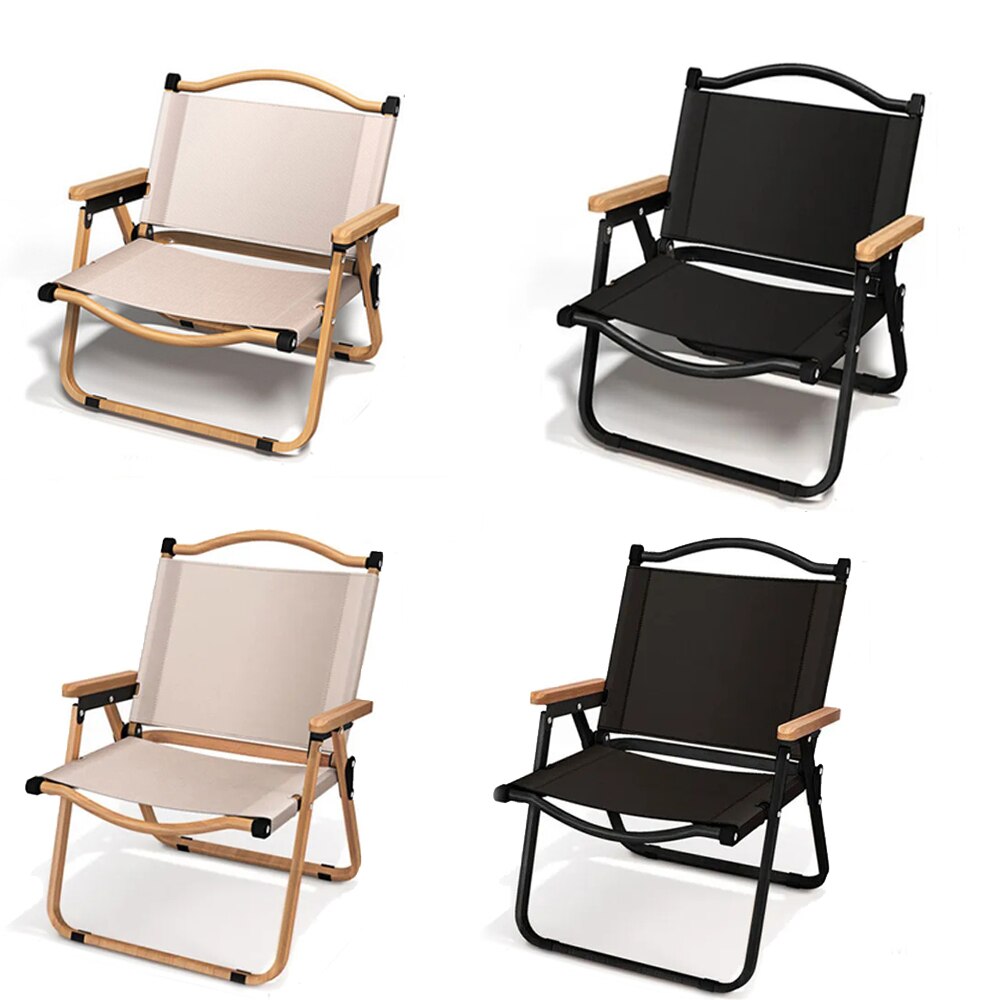 Outdoor Camping Loveseat - كرسي قابل للطي من خشب سبائك