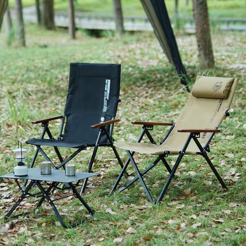 Outdoor Camping Loveseat - كرسي شاطئ وتخييم قابل للطي بظهر