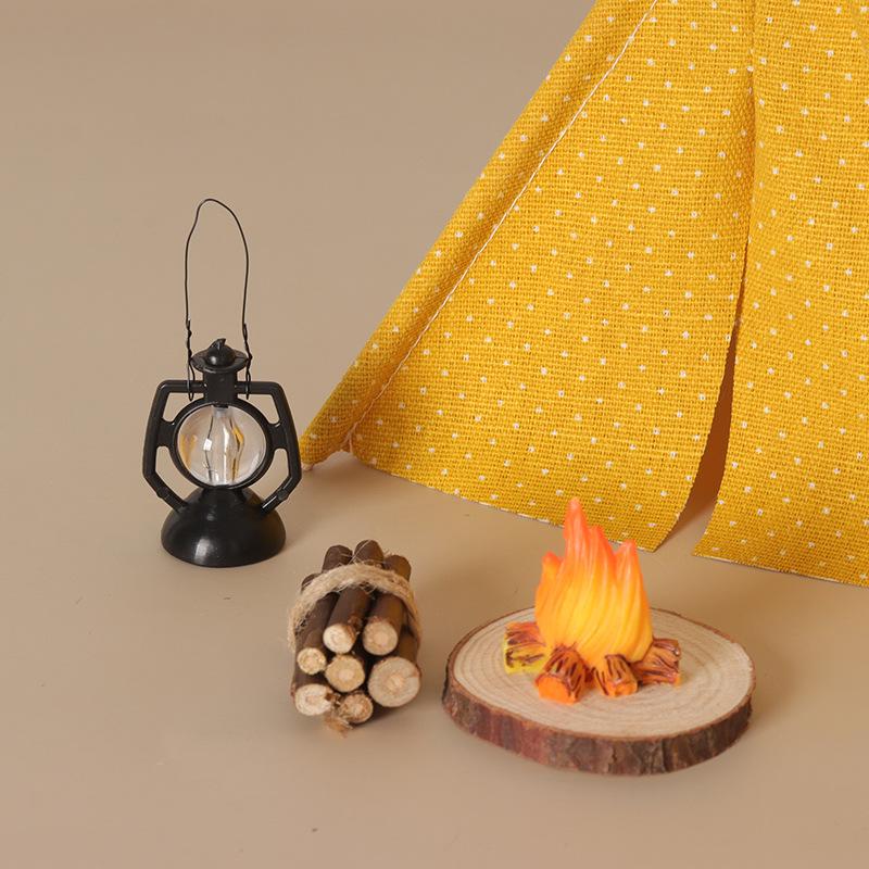 Outdoor Camping Games - نموذج خيمة تخييم بمقياس 1:12 للديكور،