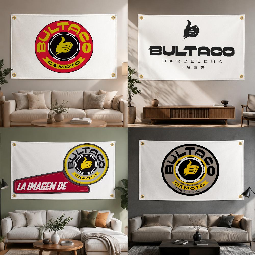 Outdoor Camping Brand - أعلام ماركة بولتاكو للدراجات النارية، علم