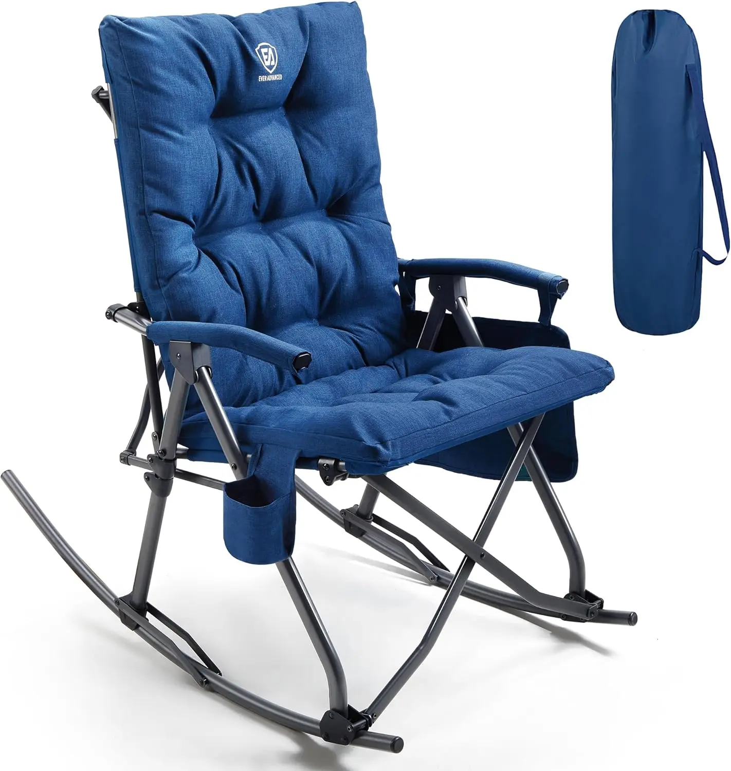 Outdoor Camping Rocker - كرسي تخييم هزاز قابل للطي كبير