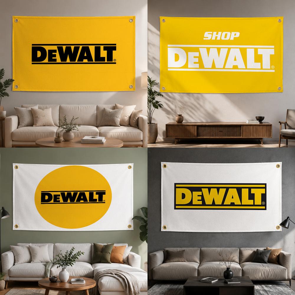 Outdoor Camping Brand - علامة تجارية للأدوات DEWALT، أعلام أنيقة