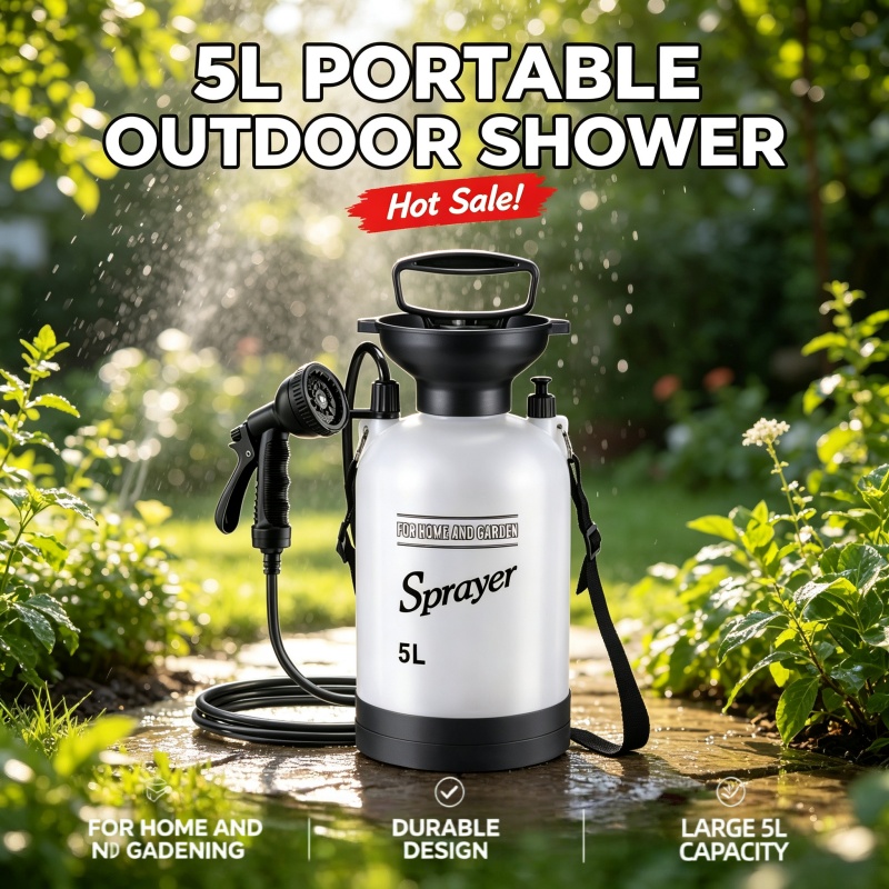 Portable Camping Shower - دش محمول للتخييم سعة 5 لتر،