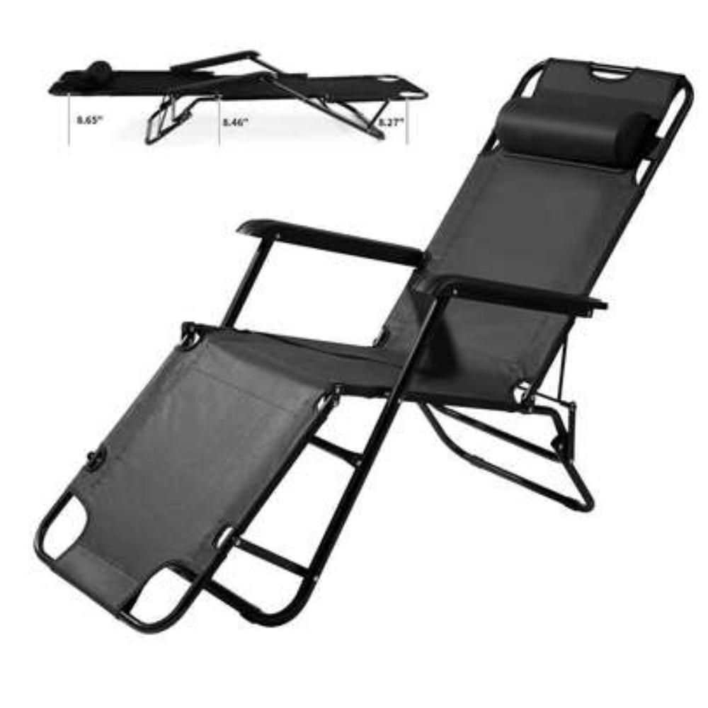 كرسي تخييم محمول شديد التحمل م - مراجعة Outdoor Camping Recliner Chairs وسعره