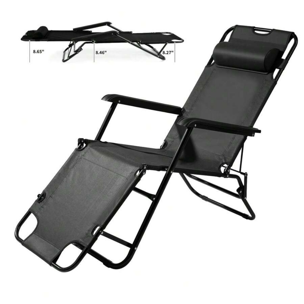 كرسي تخييم محمول شديد التحمل م - مراجعة Outdoor Camping Recliner Chairs وسعره