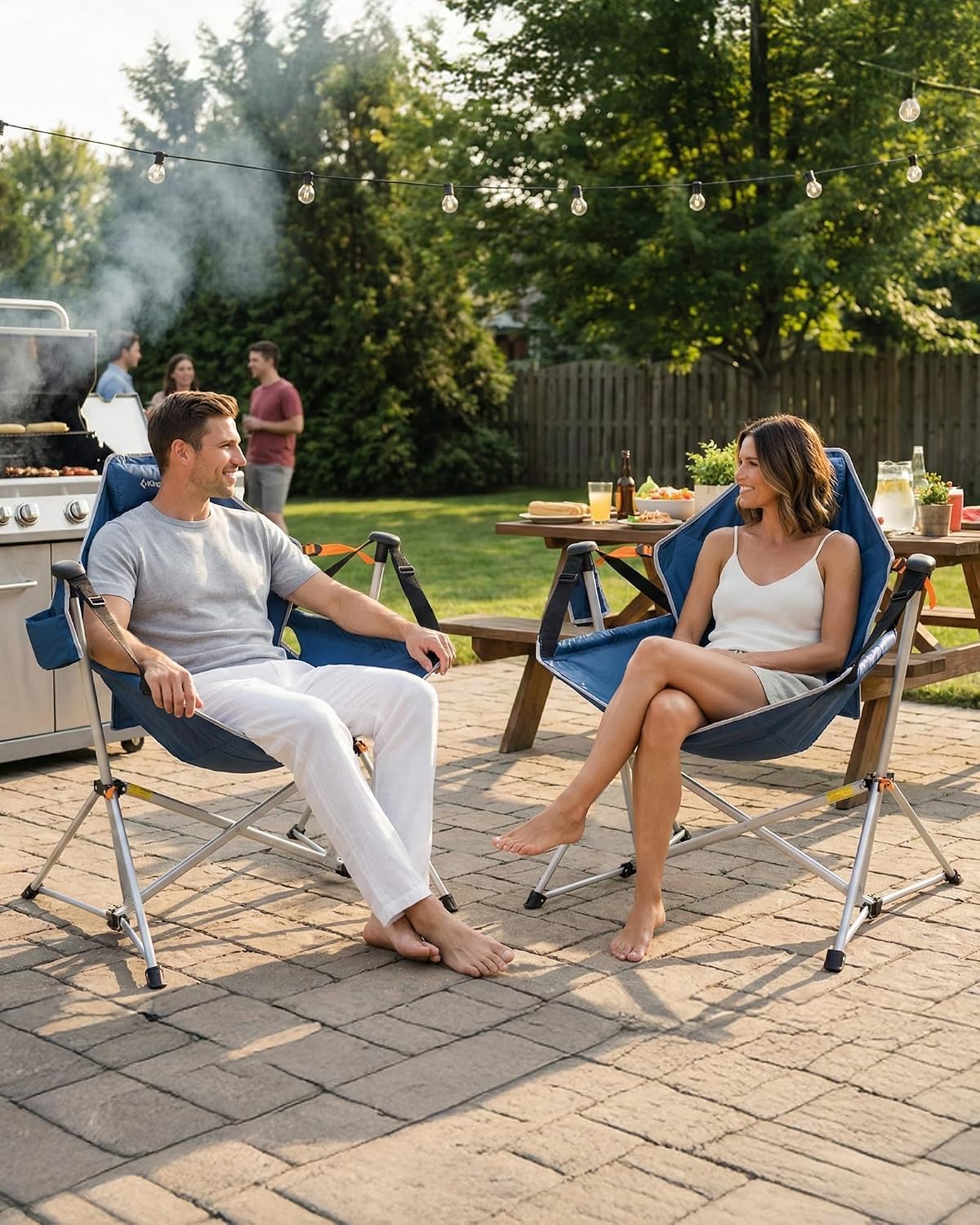 كرسي تخييم محمول على شكل أرجوح - مراجعة Outdoor Camping Rocker وسعره