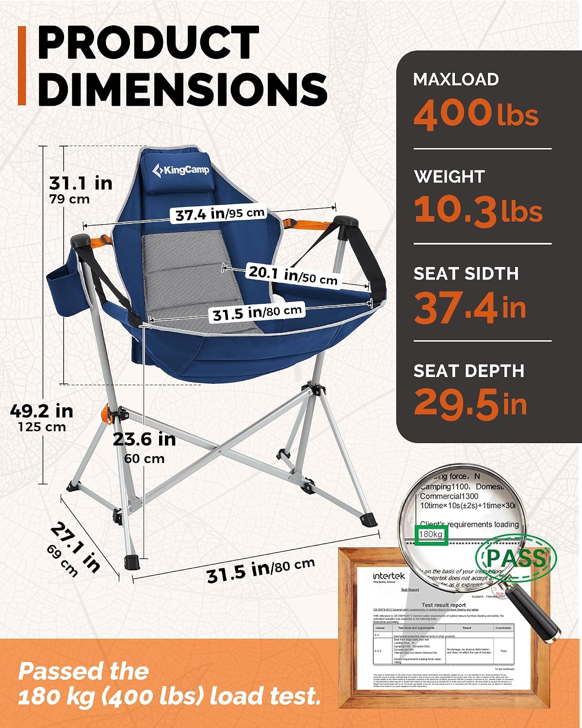 كرسي تخييم محمول على شكل أرجوح - مراجعة Outdoor Camping Rocker وسعره
