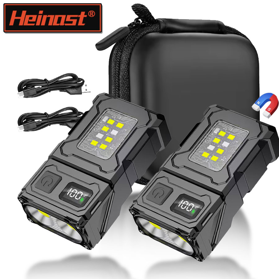 مصباح يدوي صغير محمول LED COB  - مراجعة Battery Outdoor Camping وسعره