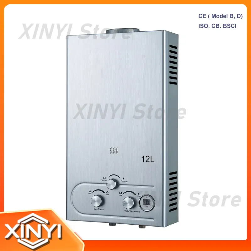 سخان مياه غاز محمول بدون خزان  - مراجعة Outdoor Camping Hot Water Heater وسعره