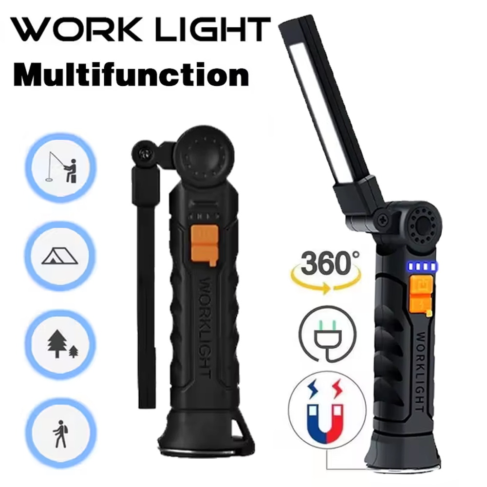 مصباح يدوي COB LED محمول USB ق - مراجعة Battery Outdoor Camping وسعره