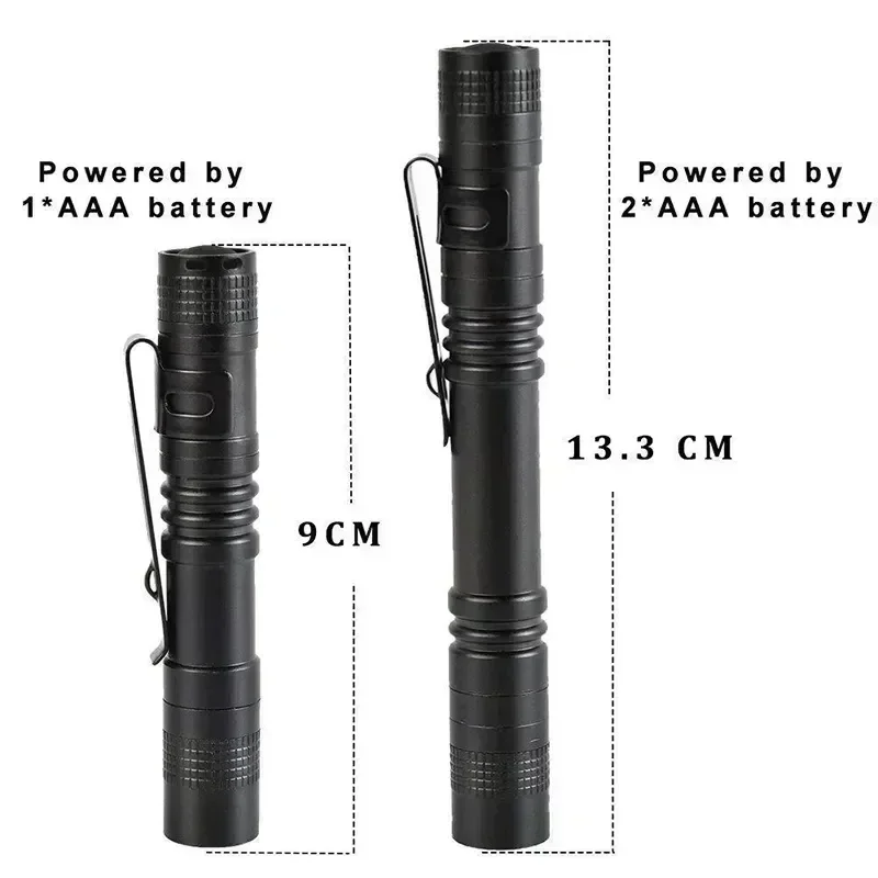 مصباح يدوي صغير محمول مع مشبك  - مراجعة Battery Outdoor Camping وسعره