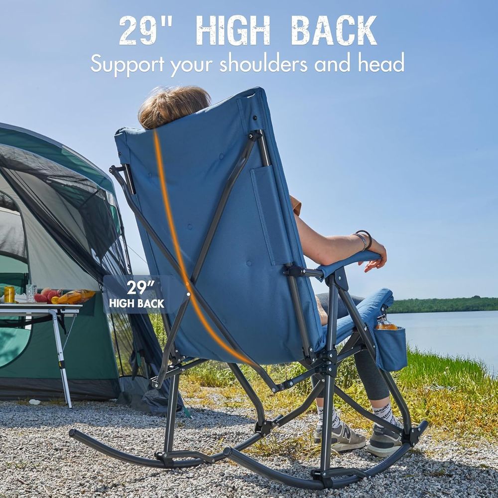 كرسي هزاز للتخييم في الهواء ال - مراجعة Outdoor Camping Rocker وسعره