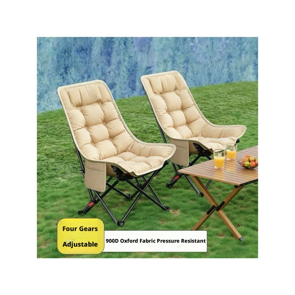 كرسي قمر قطني سميك قابل للطي و - مراجعة Outdoor Camping Loveseat وسعره
