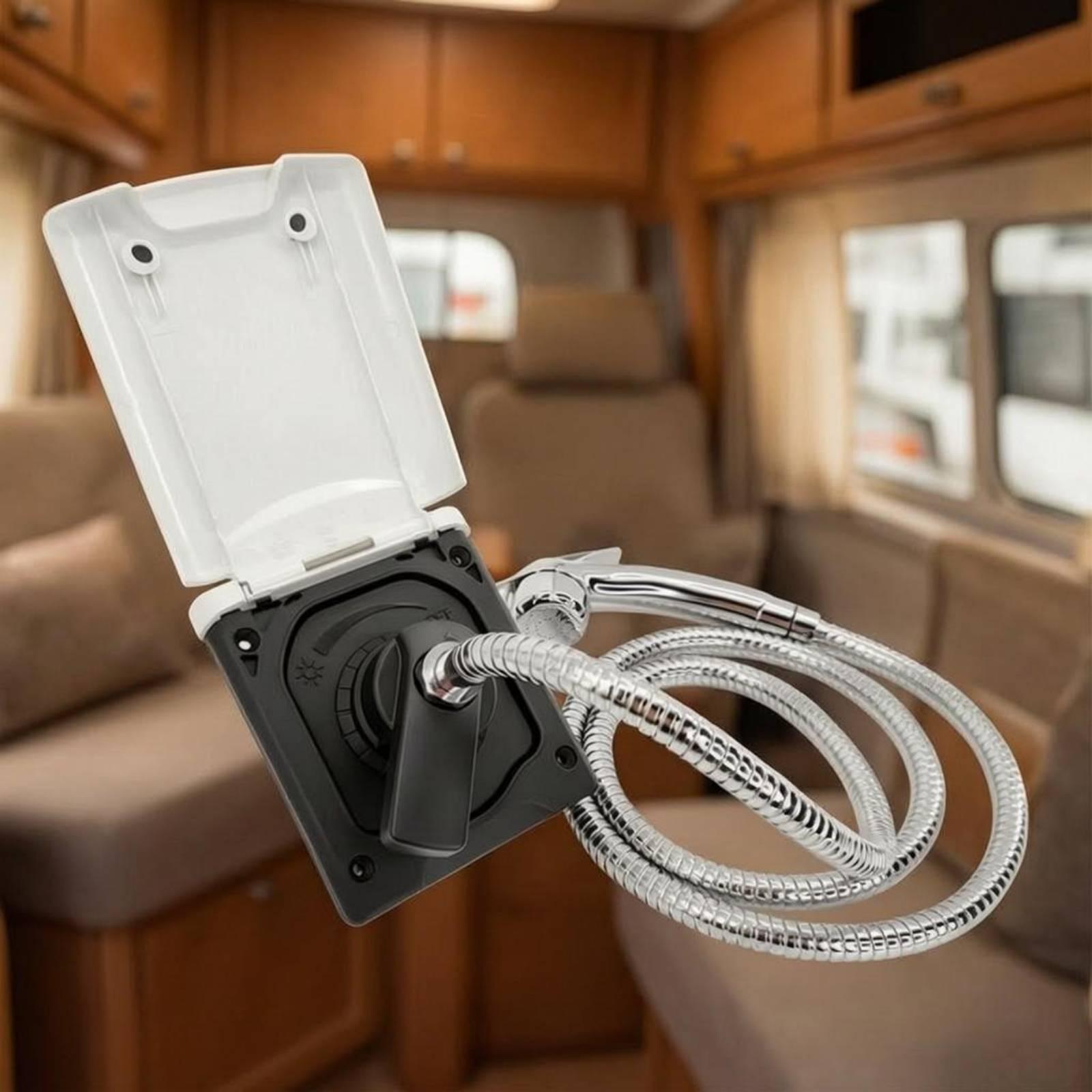 مجموعة رأس دش مثبتة على الحائط - مراجعة Portable Camping Shower وسعره