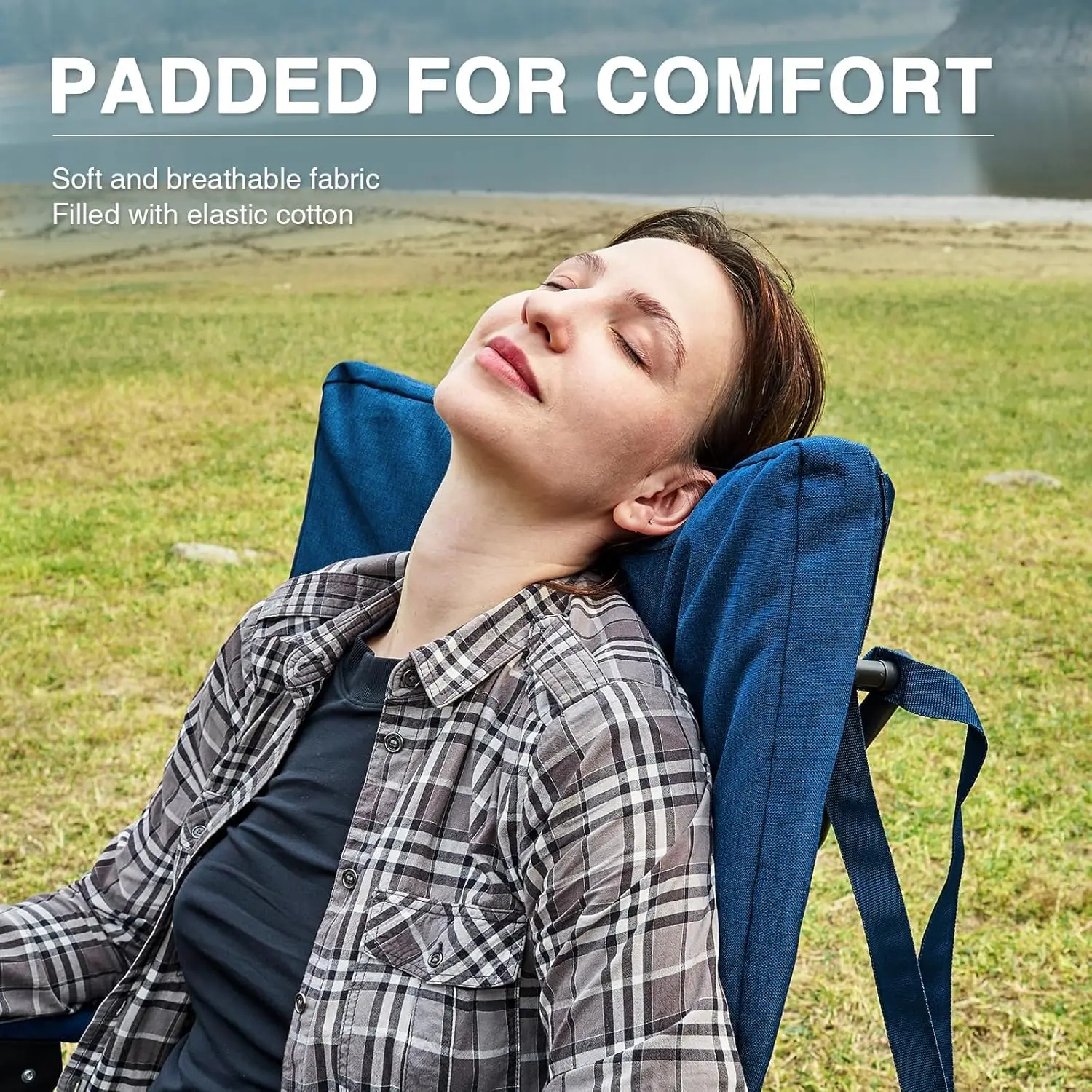 كرسي تخييم هزاز قابل للطي كبير - مراجعة Outdoor Camping Rocker وسعره