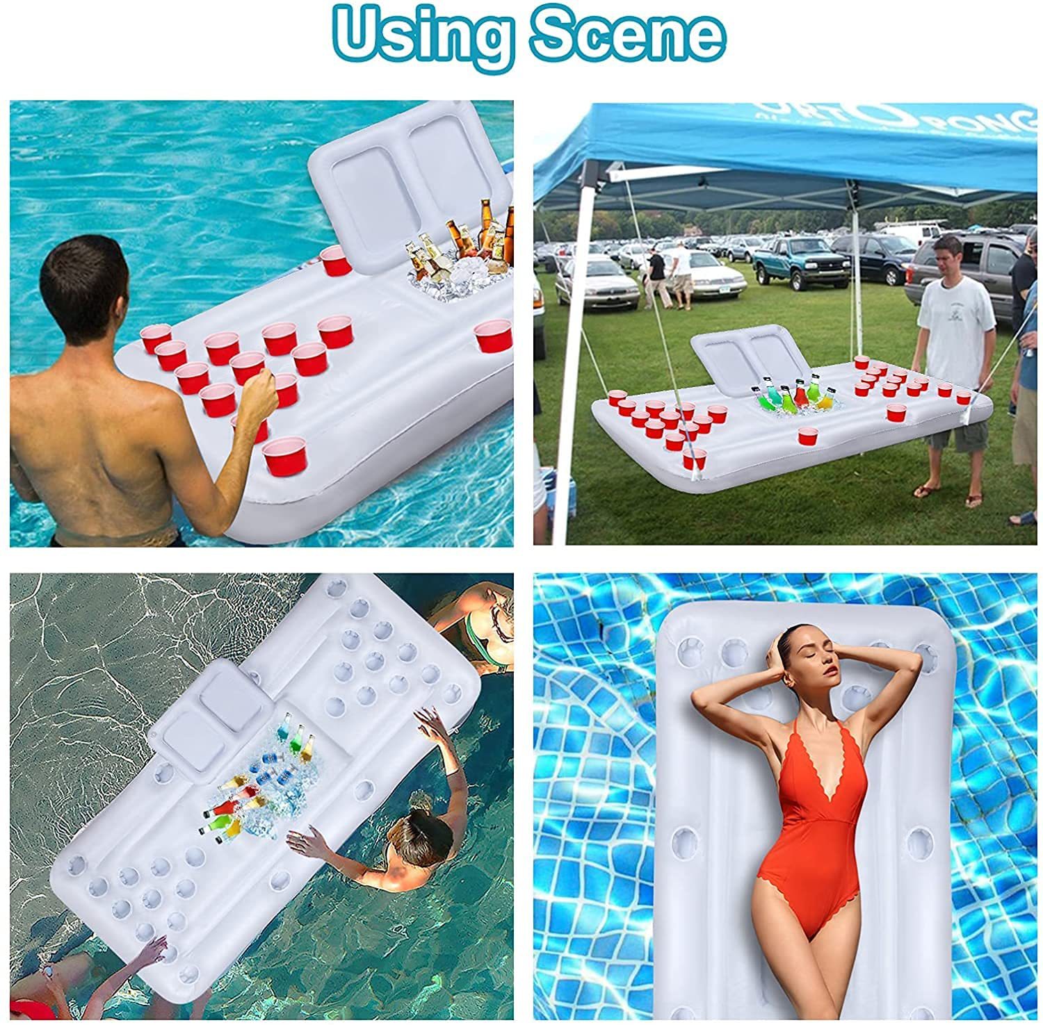 طاولة ألعاب قابلة للنفخ للسباح - مراجعة Outdoor Camping Games وسعره