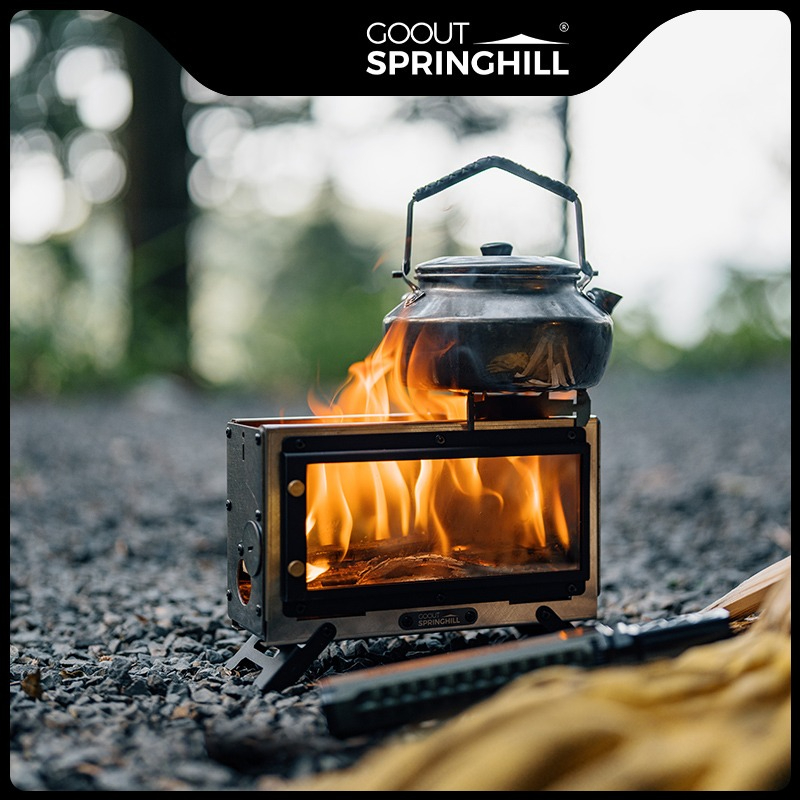 موقد خشب محمول من Goout Spring - مراجعة Outdoor Camping Heater وسعره