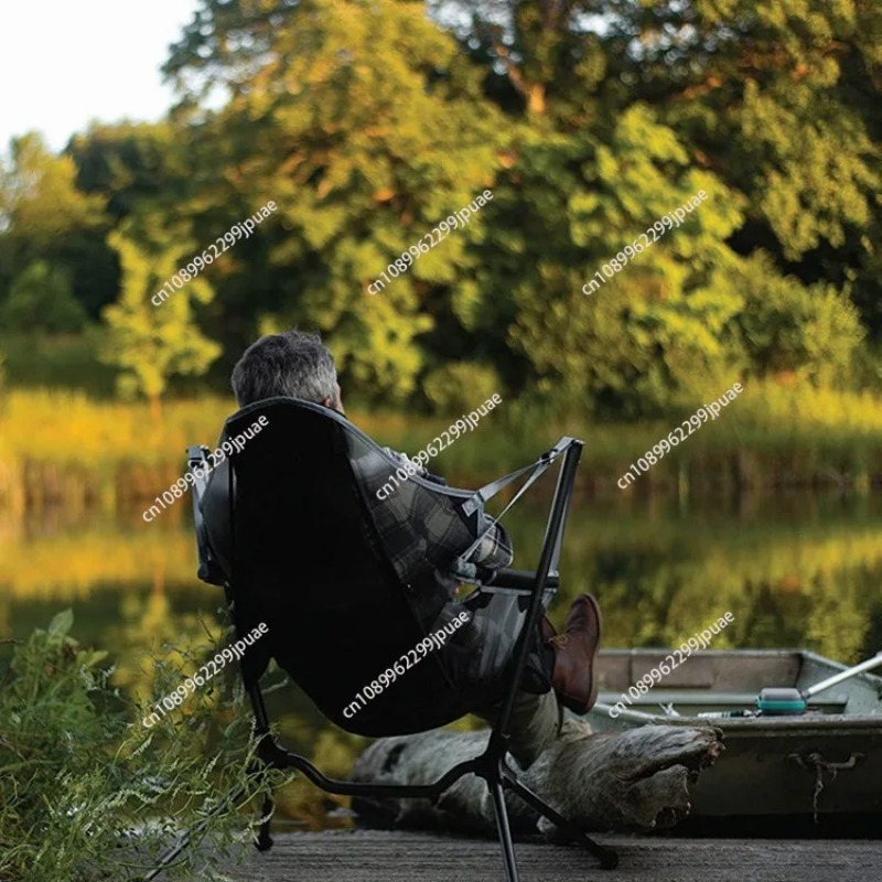كرسي صيد محمول للاستخدام الخار - مراجعة Outdoor Camping Rocker وسعره