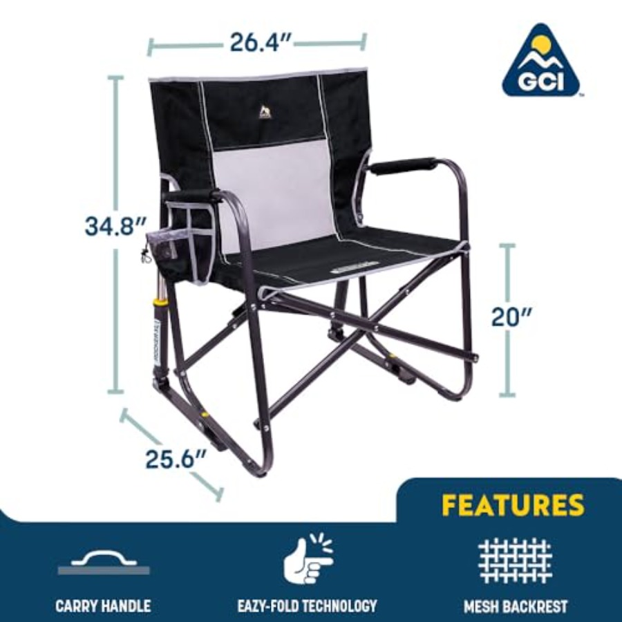 كرسي هزاز محمول قابل للطي فريس - مراجعة Outdoor Camping Rocker وسعره