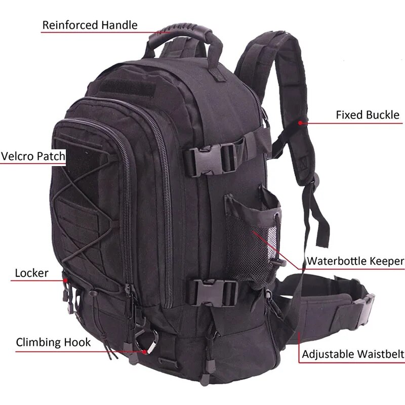 حقيبة ظهر تكتيكية بسعة كبيرة 6 - مراجعة Lightweight Backpack 65L وسعره