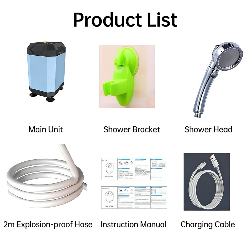 دش محمول للتخييم في الهواء الط - مراجعة Portable Camping Shower وسعره