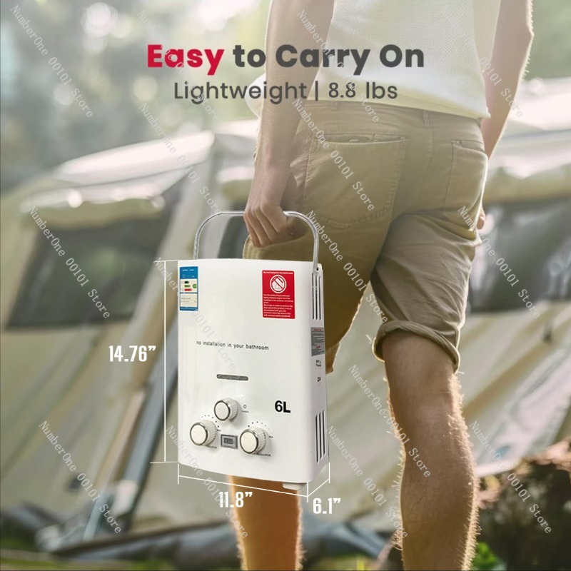 سخان مياه فوري يعمل بالغاز الب - مراجعة Outdoor Camping Hot Water Heater وسعره