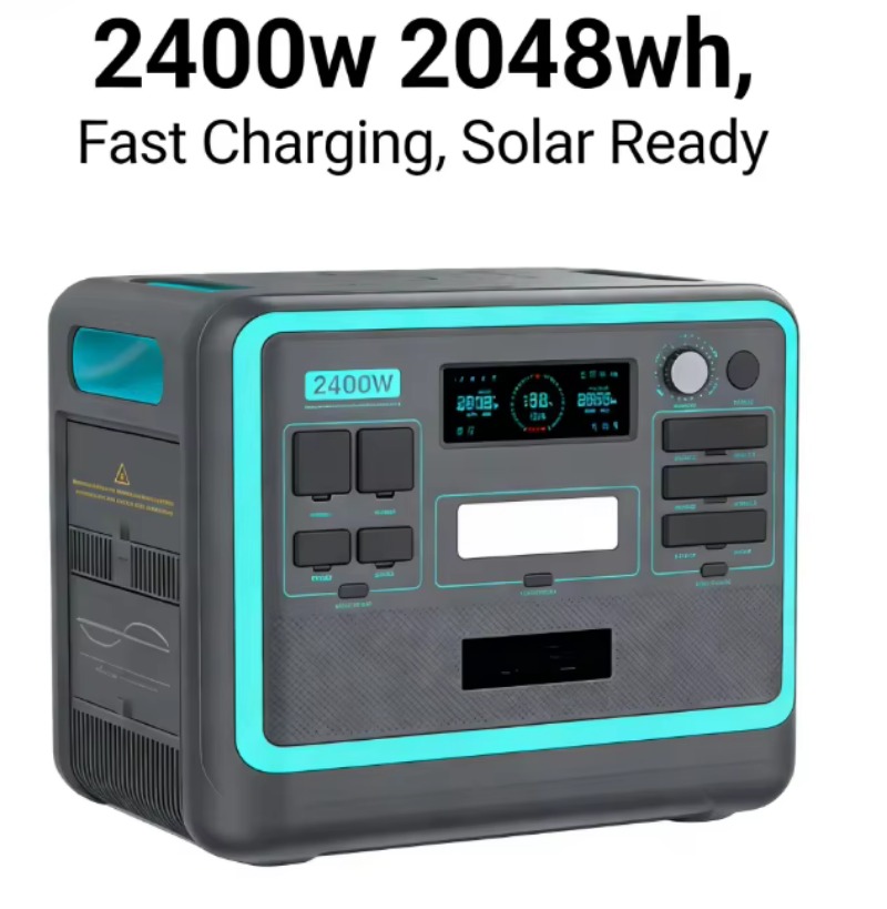 محطة طاقة محمولة بقدرة 2400 وا - مراجعة Battery Outdoor Camping وسعره