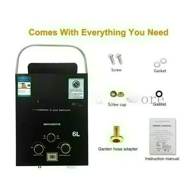 سخان مياه فوري يعمل بالغاز الب - مراجعة Outdoor Camping Hot Water Heater وسعره
